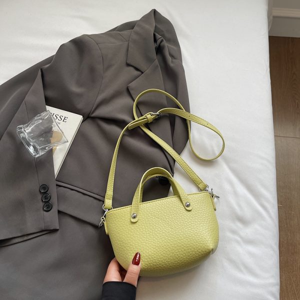 Korean-Style Versatile Shoulder Handbag for Women - 2025 Summer High-End Crossbody Small Bucket Bag