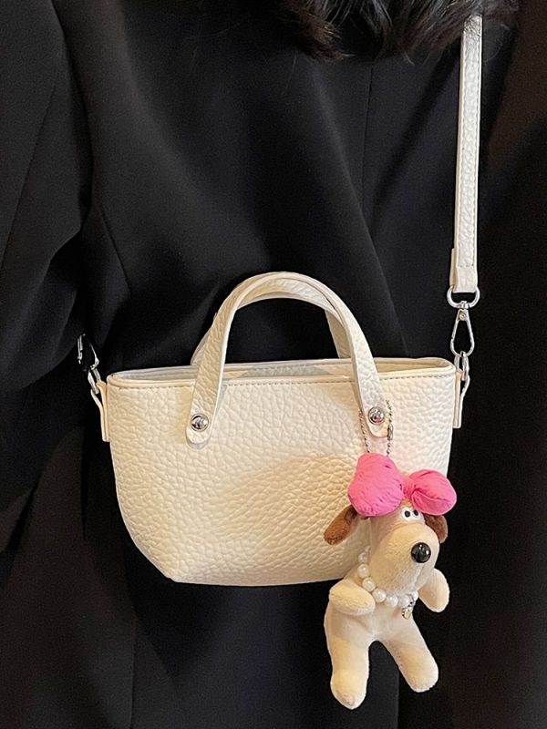 Korean-Style Versatile Shoulder Handbag for Women - 2025 Summer High-End Crossbody Small Bucket Bag