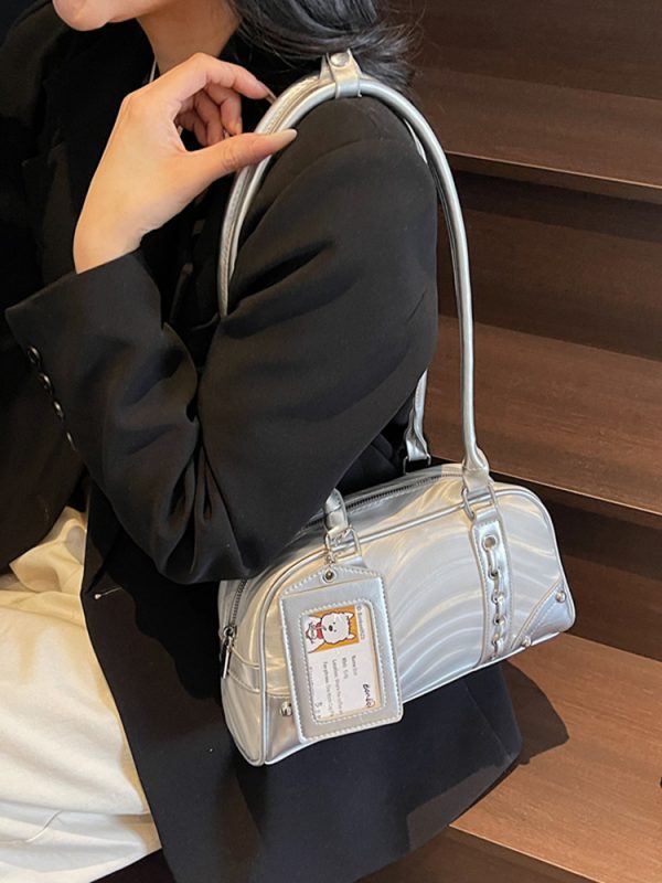 Korean-Style Women's High-End Versatile Bowling Handbag - 2025 Underarm Shoulder Commuting Bag