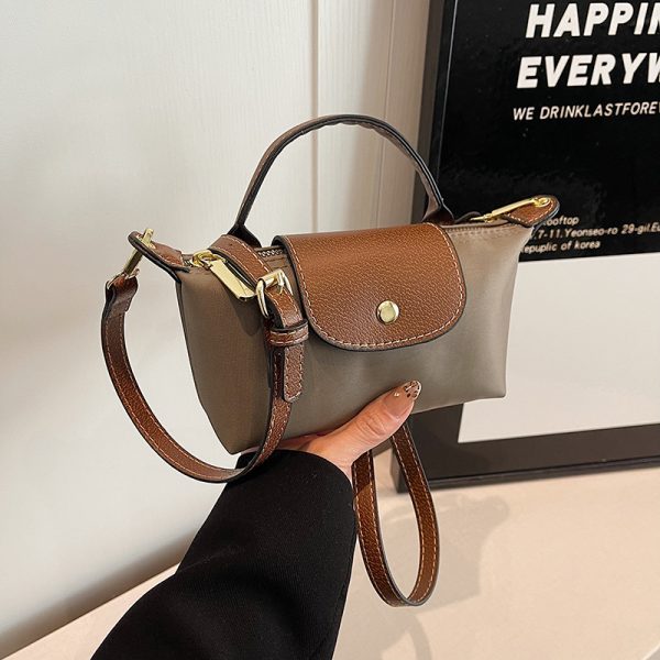 Korean-Style Women's Mini Phone Bag - Trendy High-End Nylon Crossbody Handbag for 2025 Fashion