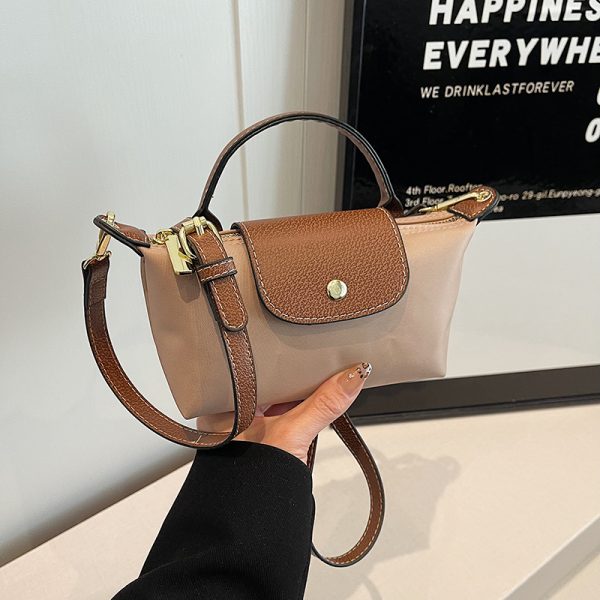 Korean-Style Women's Mini Phone Bag - Trendy High-End Nylon Crossbody Handbag for 2025 Fashion