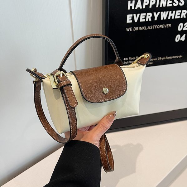 Korean-Style Women's Mini Phone Bag - Trendy High-End Nylon Crossbody Handbag for 2025 Fashion