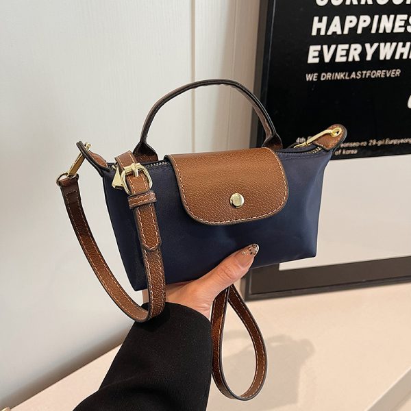 Korean-Style Women's Mini Phone Bag - Trendy High-End Nylon Crossbody Handbag for 2025 Fashion