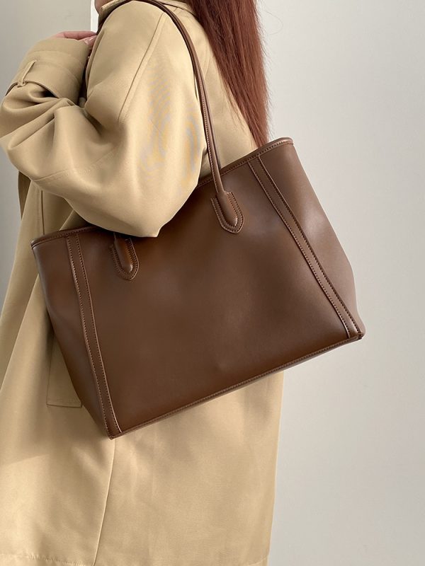Korean Vintage Women's Shoulder Tote Bag, Large Capacity Commuting Bag for Spring and Summer, 2025 Niche Design