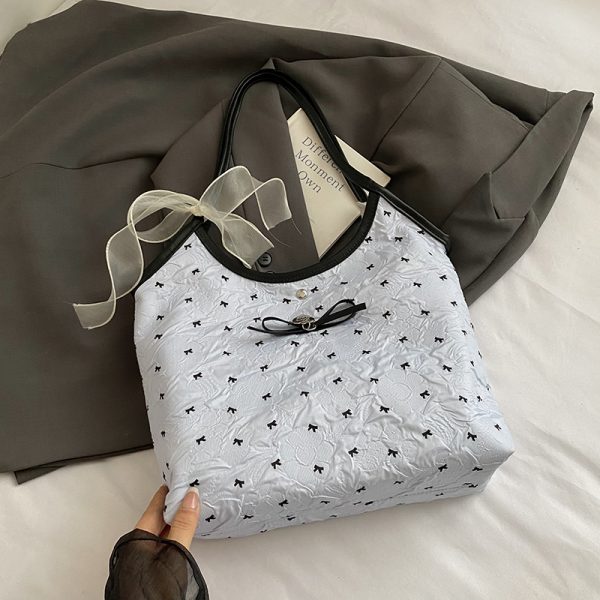 Large Butterfly Knot Handbag for Women - 2025 Trendy Casual Versatile Shoulder Tote Bag with High Capacity