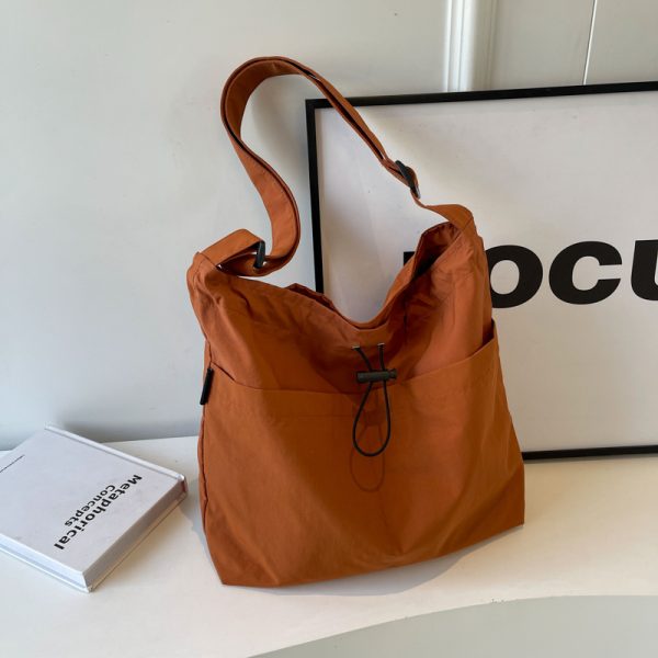 Large Canvas Shoulder Bag for Women - 2025 Fashion Tote with High Capacity for Class, Commuting, and Everyday Use