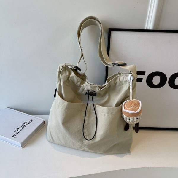 Large Canvas Shoulder Bag for Women - 2025 Fashion Tote with High Capacity for Class, Commuting, and Everyday Use