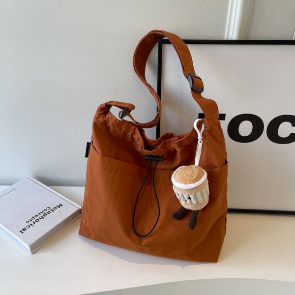 Large Canvas Shoulder Bag for Women - 2025 Fashion Tote with High Capacity for Class, Commuting, and Everyday Use