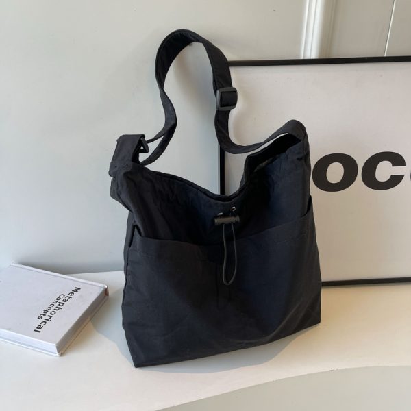 Large Canvas Shoulder Bag for Women - 2025 Fashion Tote with High Capacity for Class, Commuting, and Everyday Use