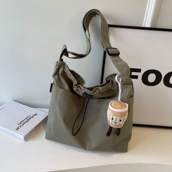 Large Canvas Shoulder Bag for Women - 2025 Fashion Tote with High Capacity for Class, Commuting, and Everyday Use
