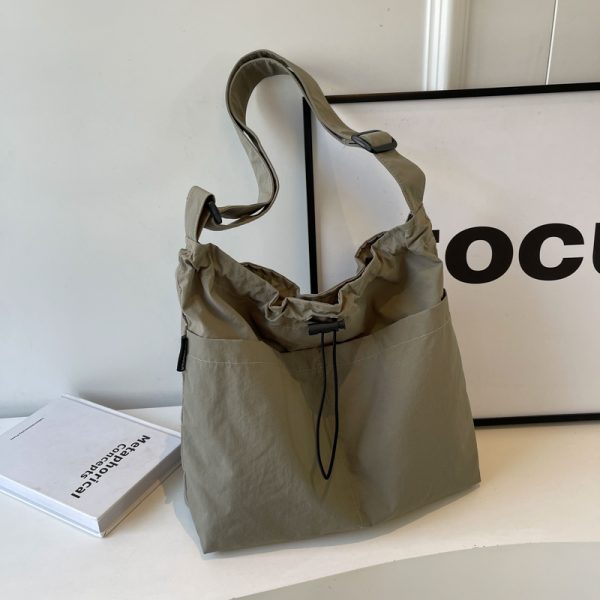 Large Canvas Shoulder Bag for Women - 2025 Fashion Tote with High Capacity for Class, Commuting, and Everyday Use