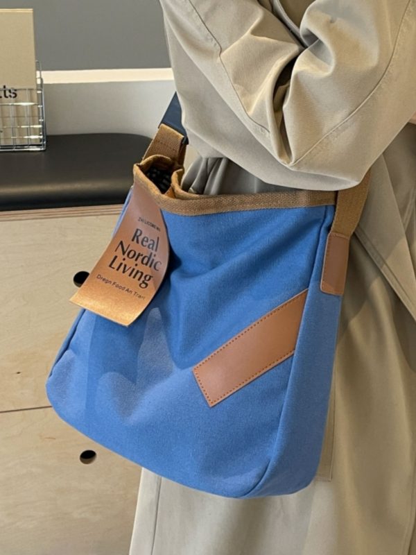 Large-Capacity Canvas Tote Bag for Women - 2025 Casual Versatile Crossbody Bag, Perfect for Students and Everyday Use