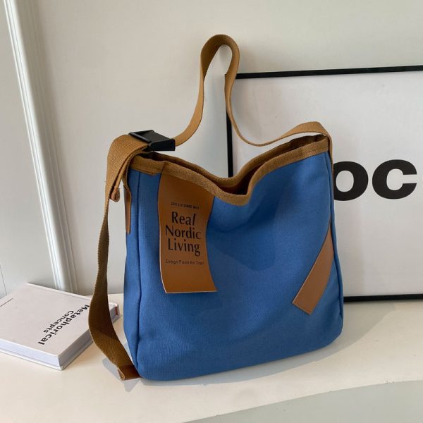 Large-Capacity Canvas Tote Bag for Women - 2025 Casual Versatile Crossbody Bag, Perfect for Students and Everyday Use