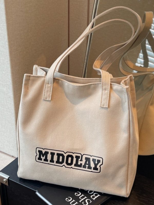 Large Capacity Canvas Tote Bag for Women - Versatile Work & Commuting Shoulder Bag for Students - Stylish 2025 Design