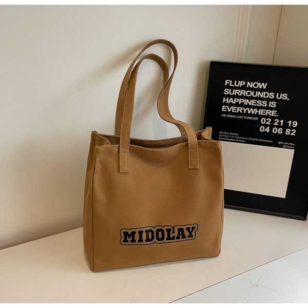 Large Capacity Canvas Tote Bag for Women - Versatile Work & Commuting Shoulder Bag for Students - Stylish 2025 Design