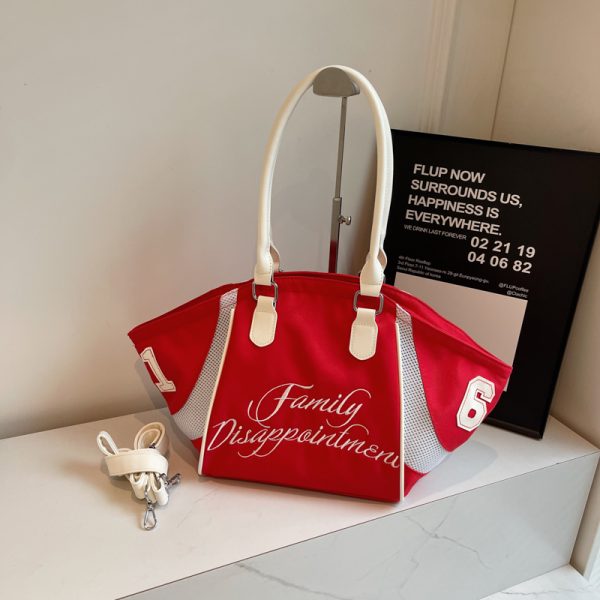 Large Capacity Nylon Commuter Bag for Women, Versatile Crossbody Tote for Summer 2025, Simple and Stylish Design