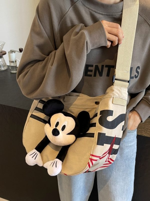 Large Capacity Nylon Shoulder Bag for Women, Cute Japanese Style Commuter Dumpling Crossbody Bag for Students, 2025 Trend