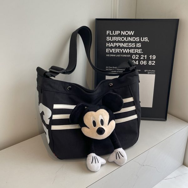Large Capacity Nylon Shoulder Bag for Women, Cute Japanese Style Commuter Dumpling Crossbody Bag for Students, 2025 Trend