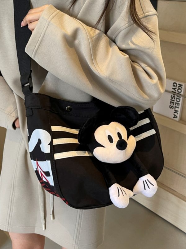 Large Capacity Nylon Shoulder Bag for Women, Cute Japanese Style Commuter Dumpling Crossbody Bag for Students, 2025 Trend