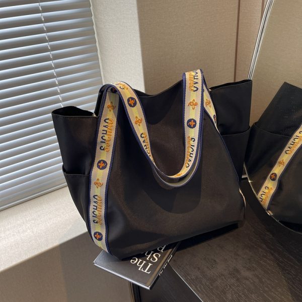 Large Capacity Nylon Tote Bag for Women - 2025 New Style Shoulder Bag for Shopping and Commuting