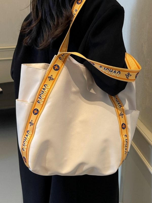 Large Capacity Nylon Tote Bag for Women - 2025 New Style Shoulder Bag for Shopping and Commuting