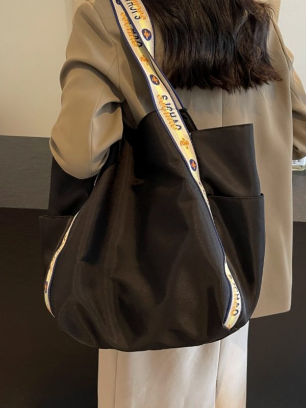 Large Capacity Nylon Tote Bag for Women - 2025 New Style Shoulder Bag for Shopping and Commuting