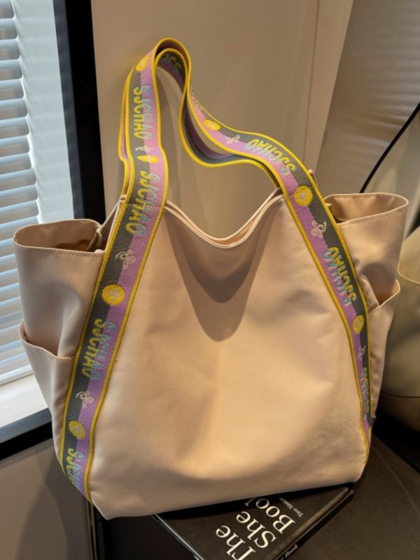 Large Capacity Nylon Tote Bag for Women - 2025 New Style Shoulder Bag for Shopping and Commuting
