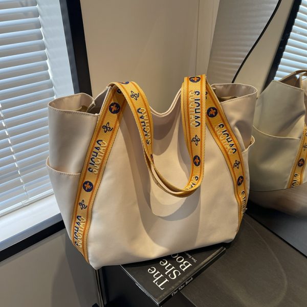 Large Capacity Nylon Tote Bag for Women - 2025 New Style Shoulder Bag for Shopping and Commuting