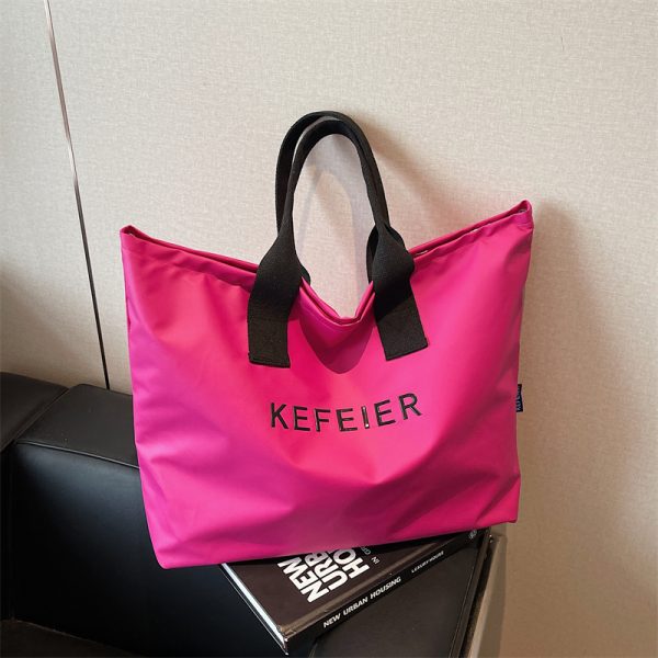 Large Capacity Nylon Tote Bag for Women - 2025 New Summer Outdoor Travel Shoulder Commuter Handbag