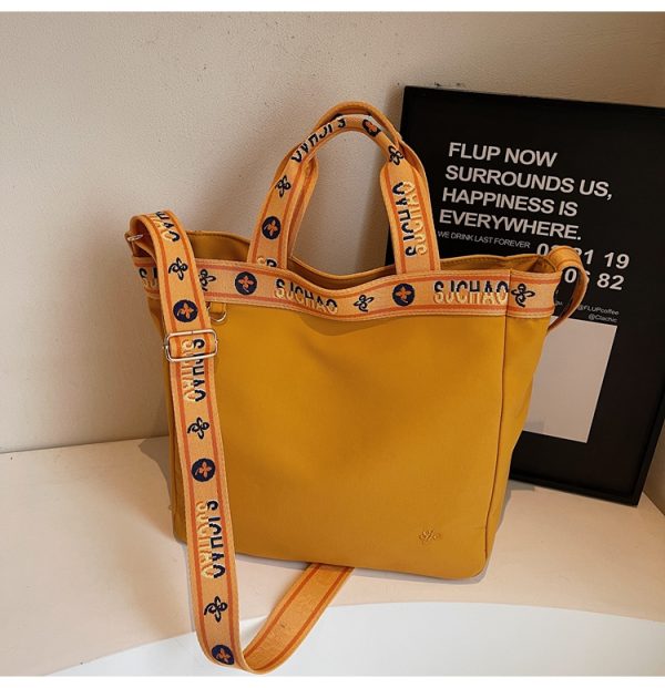 Large Capacity Nylon Tote Bag for Women, 2025 Commuter Handbag, Stylish College Student Crossbody Bag