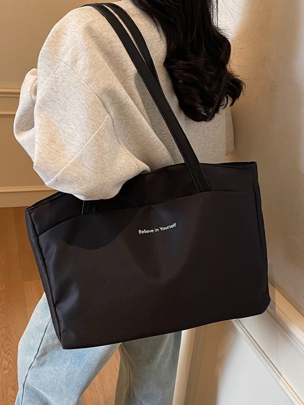 Large Capacity Oxford Cloth Women's Crossbody Bag - Versatile High-End Commuting Tote for Autumn/Winter 2025