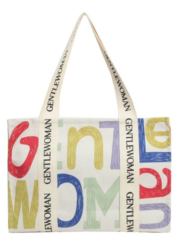 Large Capacity Single-Shoulder Canvas Tote Bag for Women â€“ Versatile Summer Shopping Bag for Students and Commuting