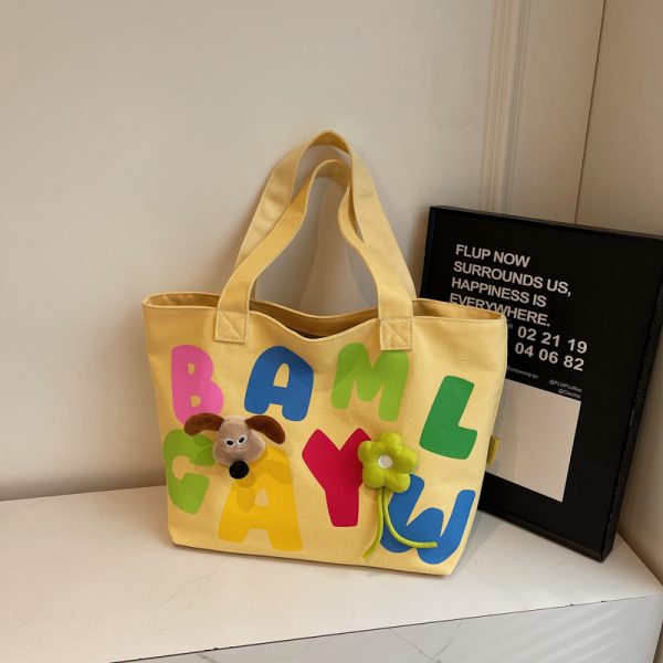 Large Capacity Summer Canvas Tote Bag for Women - Commuter Shoulder Bag for Outings and Short Trips, 2025 New Style