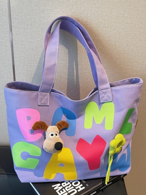 Large Capacity Summer Canvas Tote Bag for Women - Commuter Shoulder Bag for Outings and Short Trips, 2025 New Style