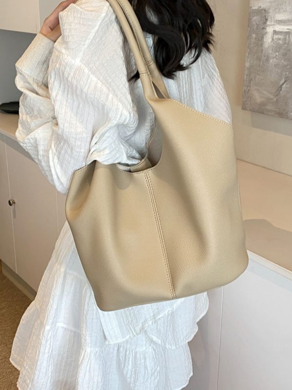 Large-Capacity Tote Bag for Women - 2025 Summer Korean Style Trendy Shoulder Bag for Work and Commuting