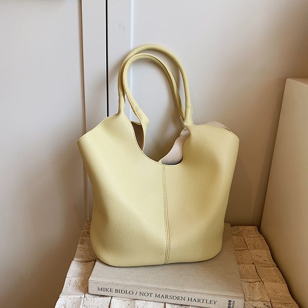 Large-Capacity Tote Bag for Women - 2025 Summer Korean Style Trendy Shoulder Bag for Work and Commuting