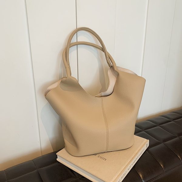 Large-Capacity Tote Bag for Women - 2025 Summer Korean Style Trendy Shoulder Bag for Work and Commuting
