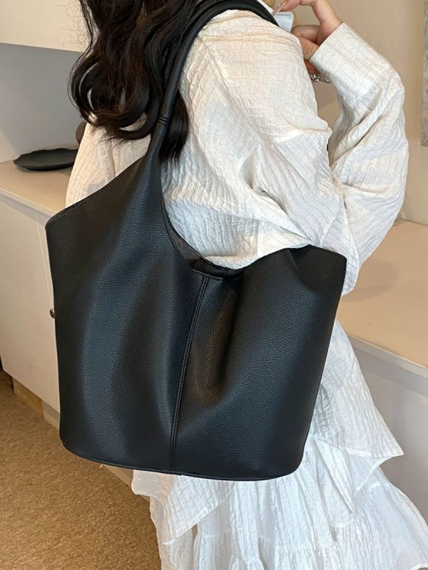 Large-Capacity Tote Bag for Women - 2025 Summer Korean Style Trendy Shoulder Bag for Work and Commuting