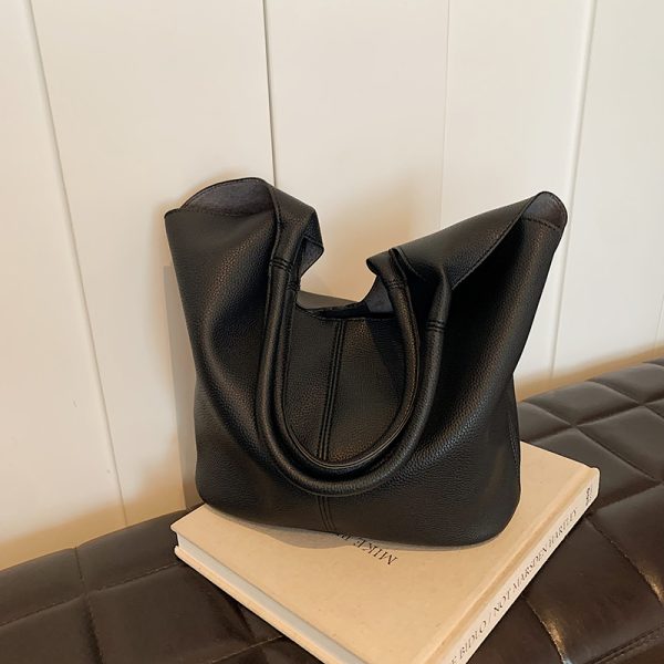 Large-Capacity Tote Bag for Women - 2025 Summer Korean Style Trendy Shoulder Bag for Work and Commuting