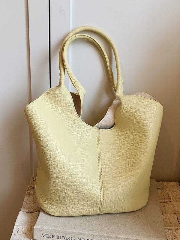 Large-Capacity Tote Bag for Women - 2025 Summer Korean Style Trendy Shoulder Bag for Work and Commuting
