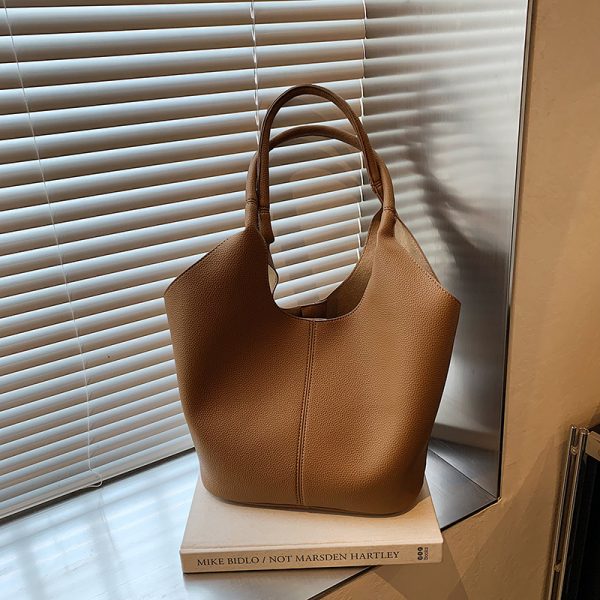 Large-Capacity Tote Bag for Women - 2025 Summer Korean Style Trendy Shoulder Bag for Work and Commuting