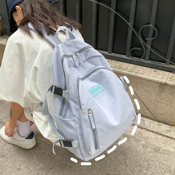 Large Capacity Women's Backpack, Double Shoulder Bag, Harajuku Style School Bag, 2025 Fashion Student Travel Tote