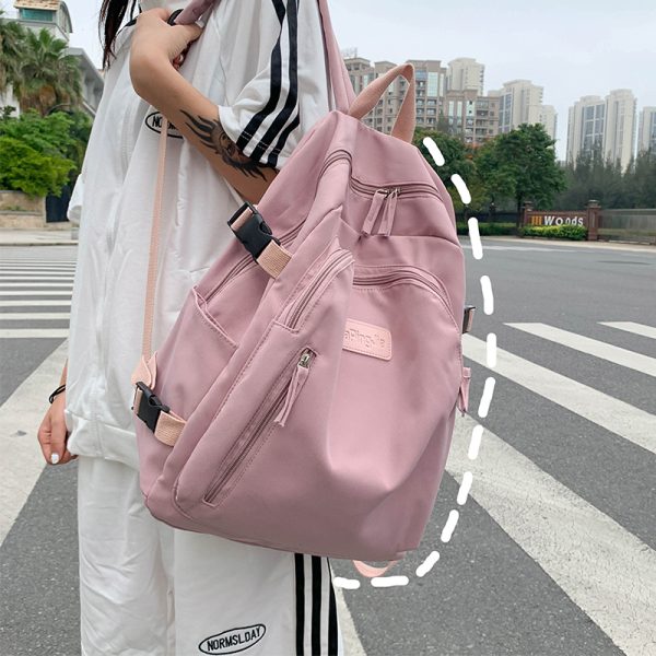 Large Capacity Women's Backpack, Double Shoulder Bag, Harajuku Style School Bag, 2025 Fashion Student Travel Tote
