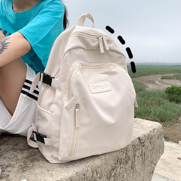 Large Capacity Women's Backpack, Double Shoulder Bag, Harajuku Style School Bag, 2025 Fashion Student Travel Tote