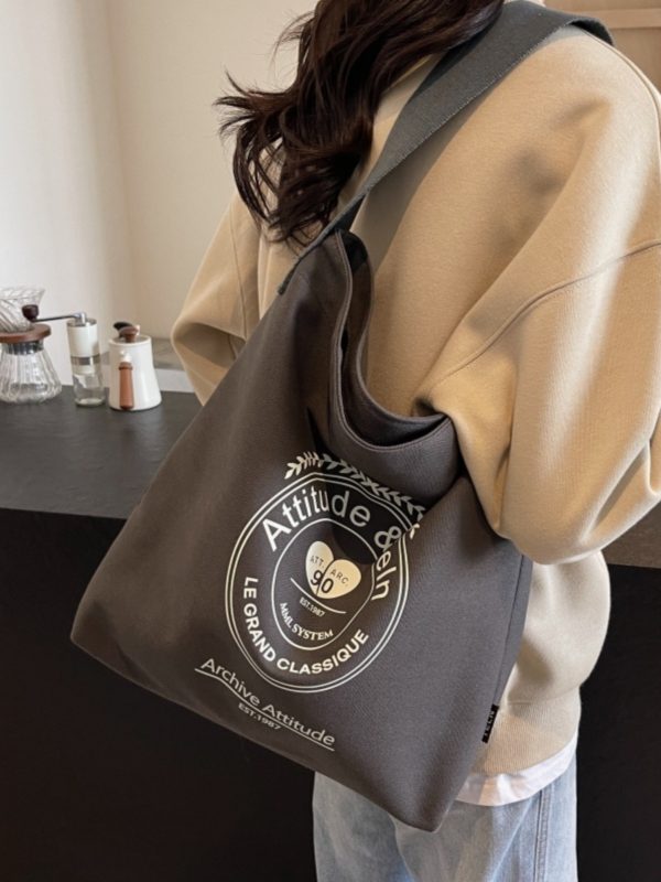 Large Capacity Women's Canvas Tote Bag 2025 - Versatile Shoulder Commuting Bag for Casual Everyday Use