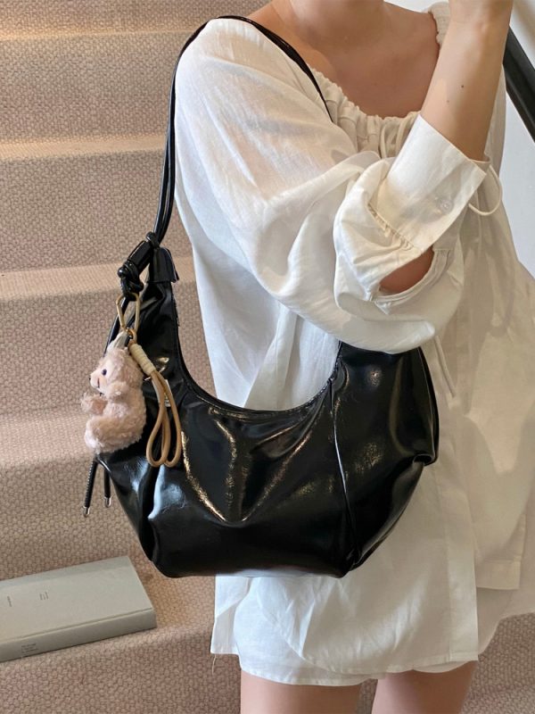 Large Capacity Women's Casual Shoulder Bag - 2025 Trendy Lightweight Crossbody Dumpling Bag for Everyday Versatility
