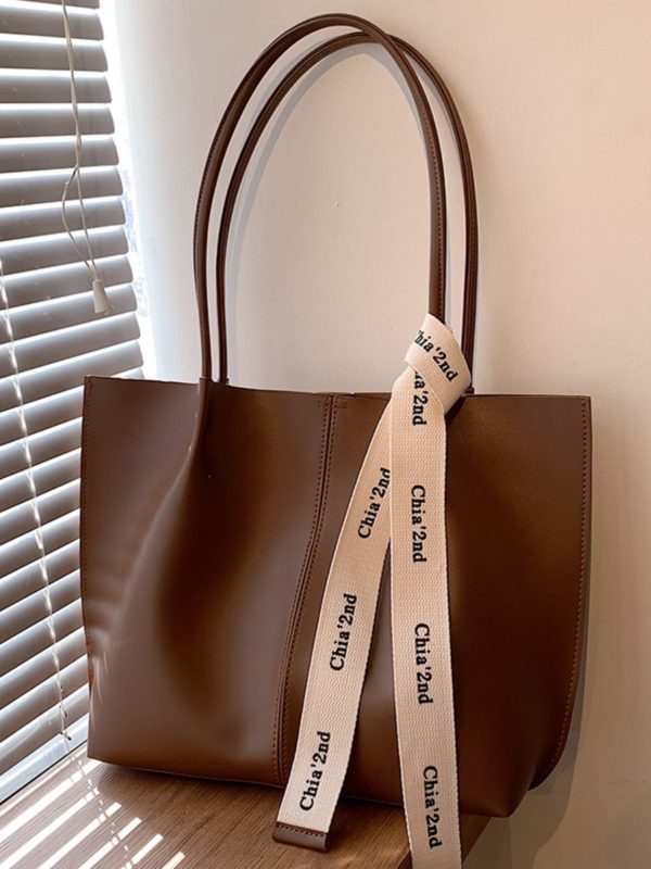 Large Capacity Women's Shoulder Tote Bag - Versatile High-End Design for Work & Commuting - Spring Summer 2025 Fashion