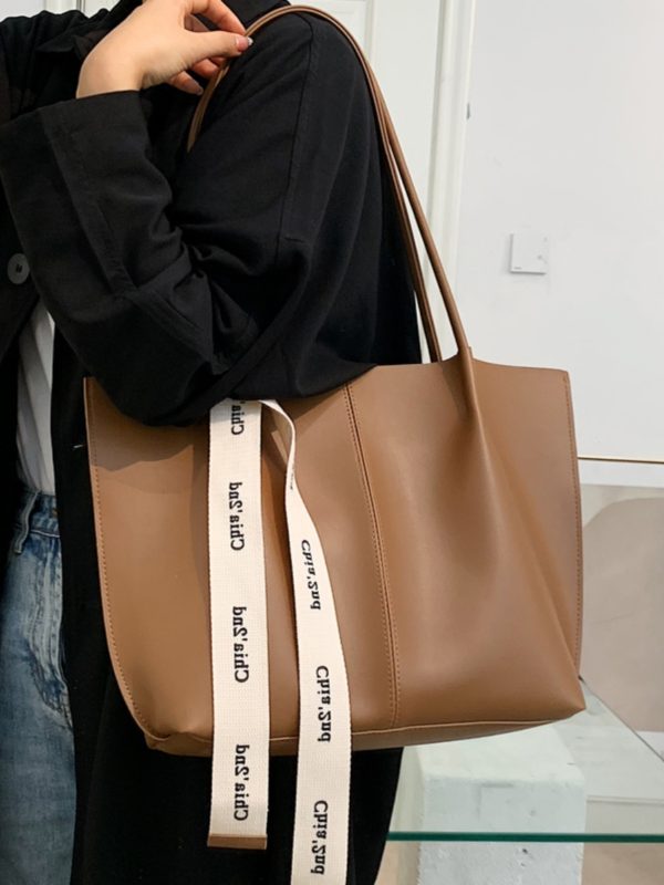 Large Capacity Women's Shoulder Tote Bag - Versatile High-End Design for Work & Commuting - Spring Summer 2025 Fashion