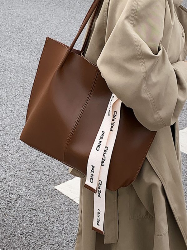 Large Capacity Women's Shoulder Tote Bag - Versatile High-End Design for Work & Commuting - Spring Summer 2025 Fashion