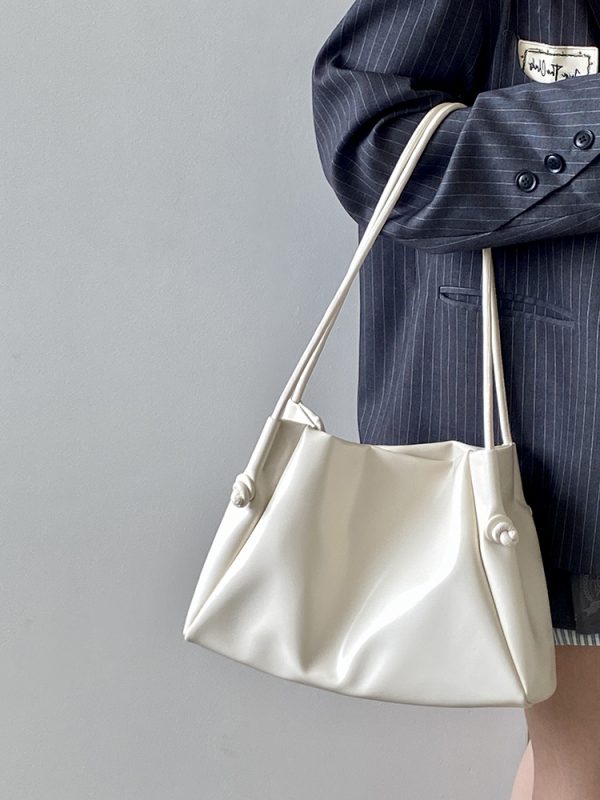 Large Capacity Women's Tote Bag - High-End Commuting Shoulder Handbag for Spring and Summer - Trendy Niche Design 2025